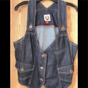 Torrid Blue Jean Sleeveless Vest